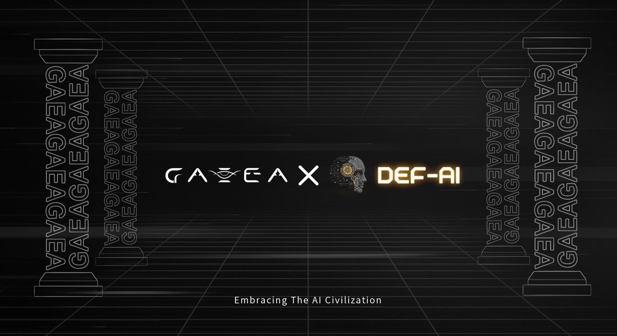 🚨 Partnership Announcement :
⛩️DeF—AI <a href="/DeF_AIofficial/">DeF-Ai</a> is an advanced AI infrastructure reshaping the future of Web3.
We will work together and strive to deeply integrate DeFi with AI.
#GAEA  #DeFAI