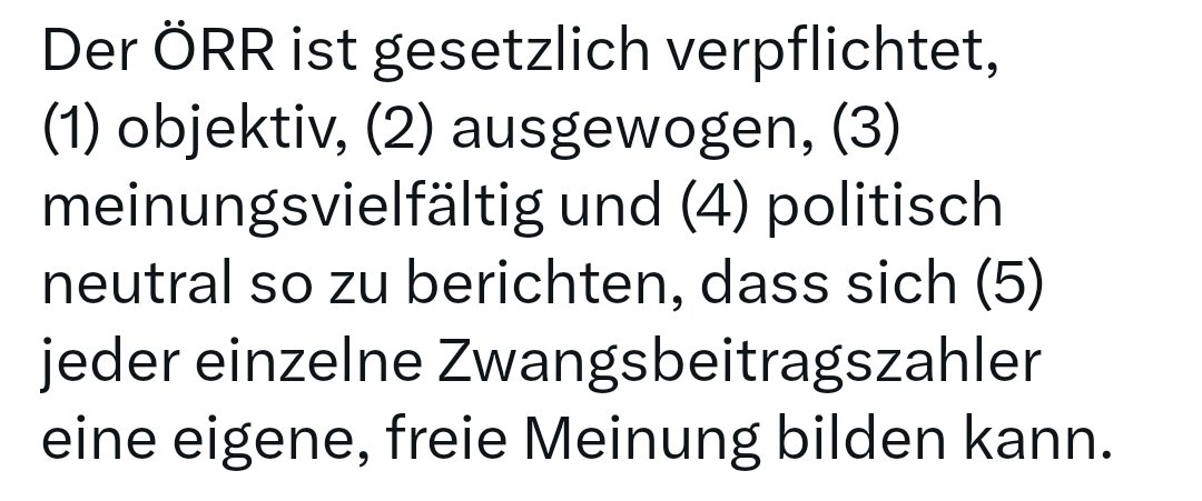 Robin Hutt🦉 (@isjainteressant) on Twitter photo <a href="/georgrestle/">Georg Restle</a> Weil der ÖRR in Deutschland ja auch so grossen Wert auf seinen Programmauftrag legt... 😂🤡😂
Hier, für alle, die es normal finden, dass 9 MILLIARDEN Euro jährlich in dutzende TV- und Radiosender versickern und für die Zuschauer alles so praktisch "eingeordnet" wird, dass die <a href="/georgrestle/">Georg Restle</a> Weil der ÖRR in Deutschland ja auch so grossen Wert auf seinen Programmauftrag legt... 😂🤡😂
Hier, für alle, die es normal finden, dass 9 MILLIARDEN Euro jährlich in dutzende TV- und Radiosender versickern und für die Zuschauer alles so praktisch "eingeordnet" wird, dass die