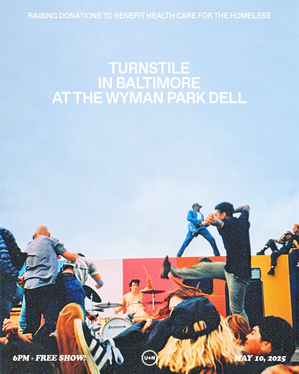 BALTIMORE - FREE SHOW - MAY 10 - RAISING DONATIONS FOR HCH