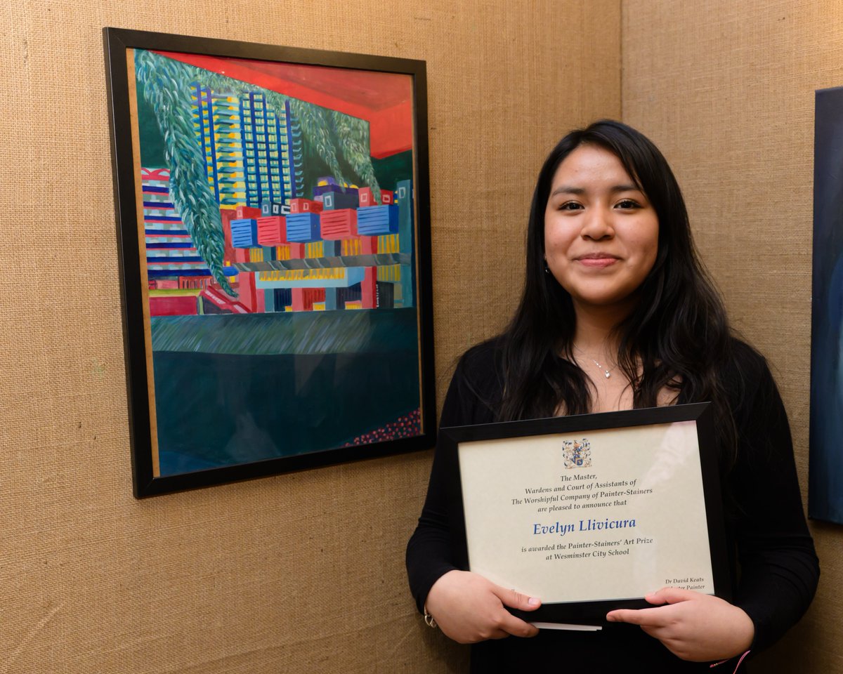 A fantastic end to the week at Westminster City School! 
Huge congratulations to Evelyn, who has been awarded a Painter-Stainers Recognition Award for her incredible artistic talent. We’re so proud of her! 👏