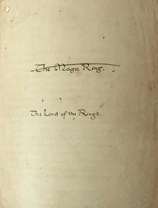 TolkienWonder's tweet image. Tolkien almost used this title…