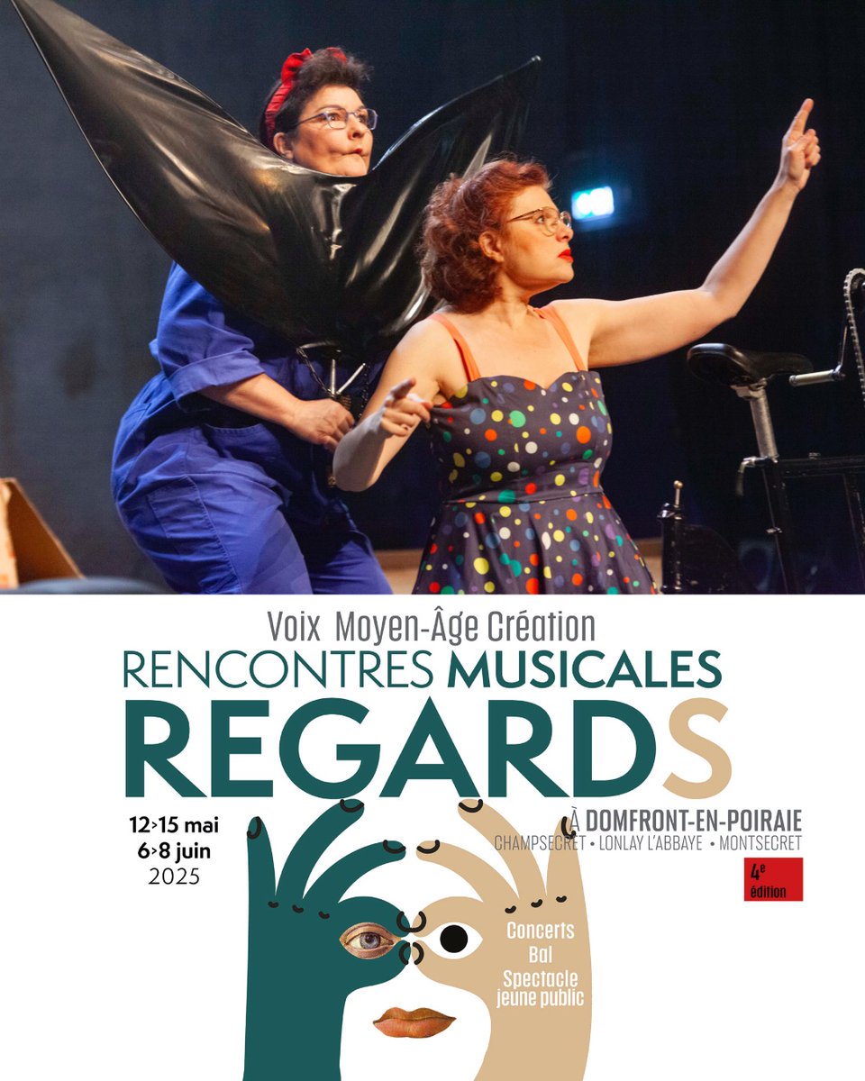 DeCaelis's tweet photo. [Découvrez chaque semaine les artistes du festival Regards] Cette semaine, focus sur Zig-Bang !
Deux sopranos pétillantes de la Cie Ode et Lyre, Stéphanie Marco  et Caroline Chassany, vous entraînent dans une aventure déjantée autour de G. Aperghis.  https://t.co/oCwrnA8s9P https://t.co/ZRg4gx7P1h