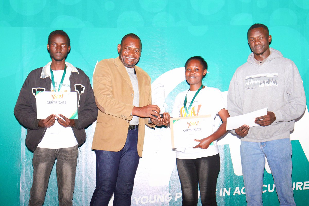 🎊 Congratulations to our Young People in Agriculture Awards, Livestock Farming Category Winners! 🎊

Winner: Serah Musomba from Eastern
1st Runner-up: Abel Bali from North Rift
2nd Runner-up: Joseph Aono from Nyanza

🇰🇪 Kenya’s youth are brimming with potential, and with YIAA!
