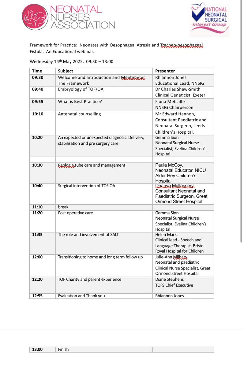Fiona (@fiona_metcalfe) on Twitter photo Fantastic agenda for the next <a href="/NeonatalSurgery/">Neonatal Surgery</a> webinar on OA/TOF. Also launching our (NNSIG) OA/TOF best practice standards nna.org.uk/product/trache… <a href="/NNAUK1/">Neonatal Nurses Association (NNA)</a> <a href="/BAPM_Official/">BAPM</a> <a href="/NEWSFORTOFS/">TOFS</a> Fantastic agenda for the next <a href="/NeonatalSurgery/">Neonatal Surgery</a> webinar on OA/TOF. Also launching our (NNSIG) OA/TOF best practice standards nna.org.uk/product/trache… <a href="/NNAUK1/">Neonatal Nurses Association (NNA)</a> <a href="/BAPM_Official/">BAPM</a> <a href="/NEWSFORTOFS/">TOFS</a>