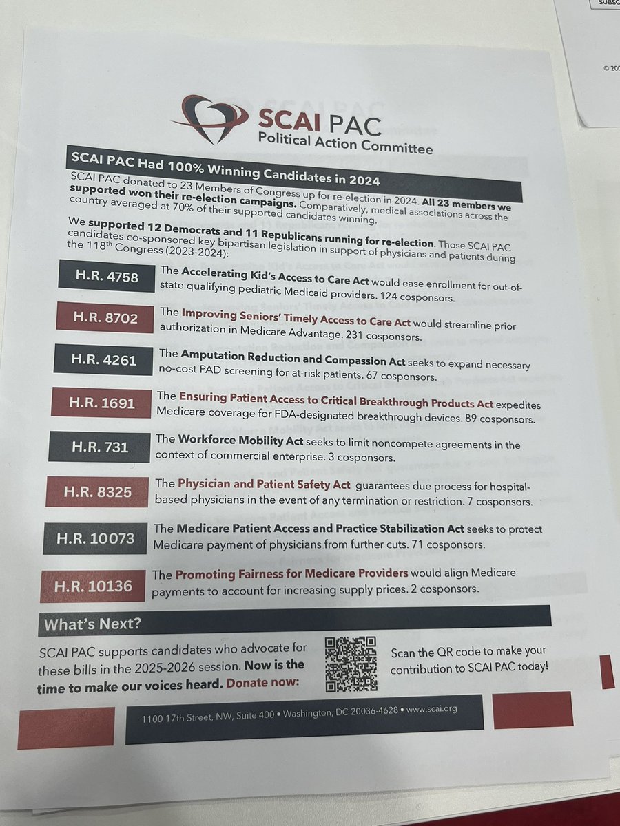 Stop by the SCAI PAC booth at #SCAI2025 to learn how they advocate for us—and support their efforts with a donation. Bonus: you get 15 minutes in the massage chair. Advocacy + relaxation, what’s not to love? #SCAIPAC <a href="/SCAI/">SCAI</a> <a href="/scaipac/">SCAIPAC</a> #advocacy <a href="/scaiwin/">SCAIWIN</a>
