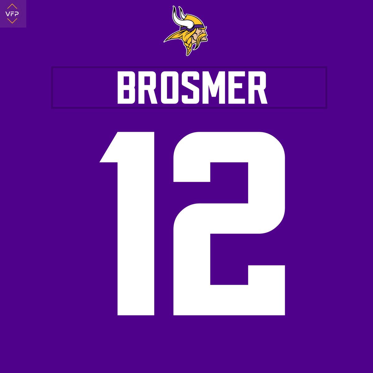 vikingzfanpage's tweet photo. Max Brosmer will wear number 12 for the #Vikings. https://t.co/bqJ7w5cOvi