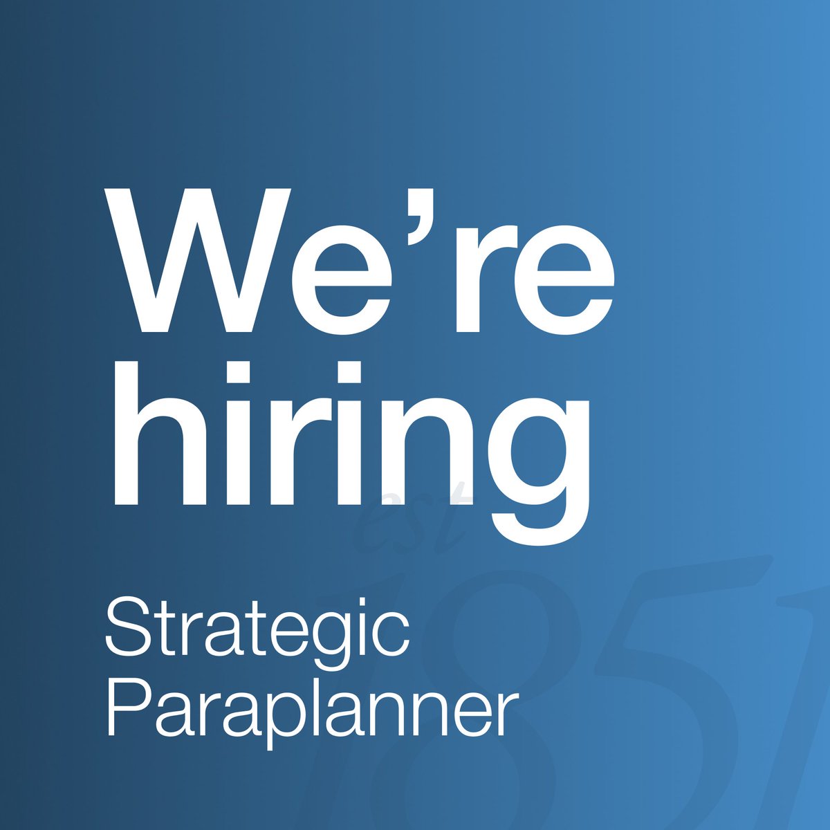 We're looking for a Strategic Paraplanner to work directly with Financial Planners, sit in on client meetings and help design life-changing financial strategies.

Apply here: mathewscomfort.co.uk/wp-content/upl…

#ParaplannerJobs #FinancialPlanning #MathewsComfort