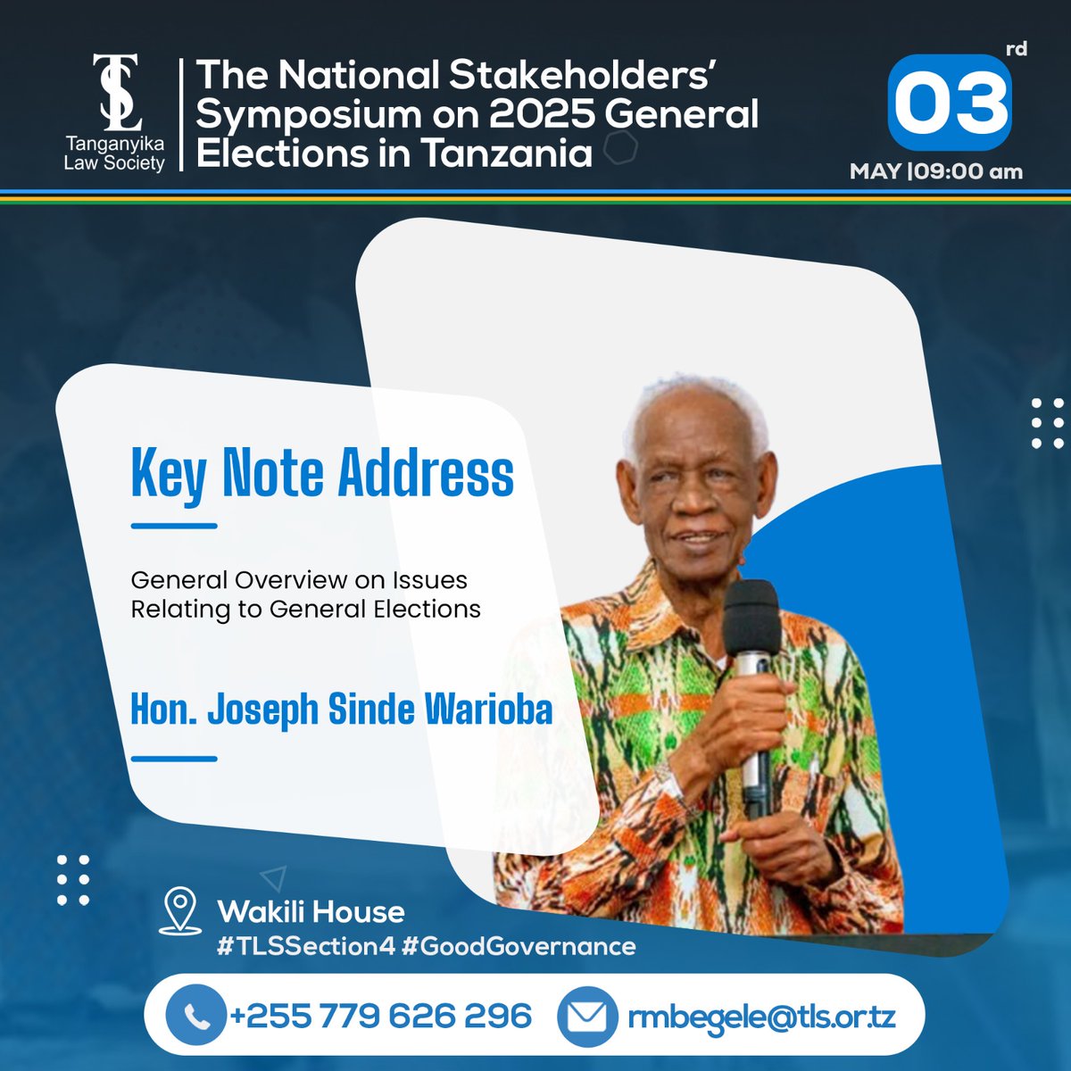 Kamala Dickson (@itskamala) on Twitter photo "The National Symposium on 2025 General Election"
Join <a href="/TanganyikaLaw/">Tanganyika Law Society(TLS)</a> #GoodGovernance "The National Symposium on 2025 General Election"
Join <a href="/TanganyikaLaw/">Tanganyika Law Society(TLS)</a> #GoodGovernance