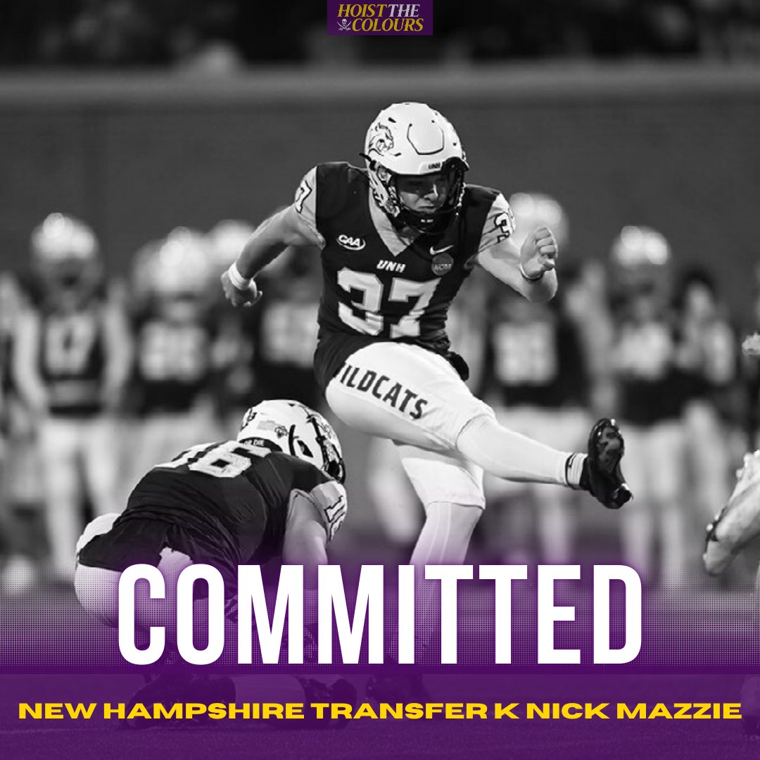 Hoist The Colours on X: "East Carolina lands commitment from transfer placekicker Nick Mazzie https://t.co/9pjjDIhNVA https://t.co/HhPYXj6iqK" / X
