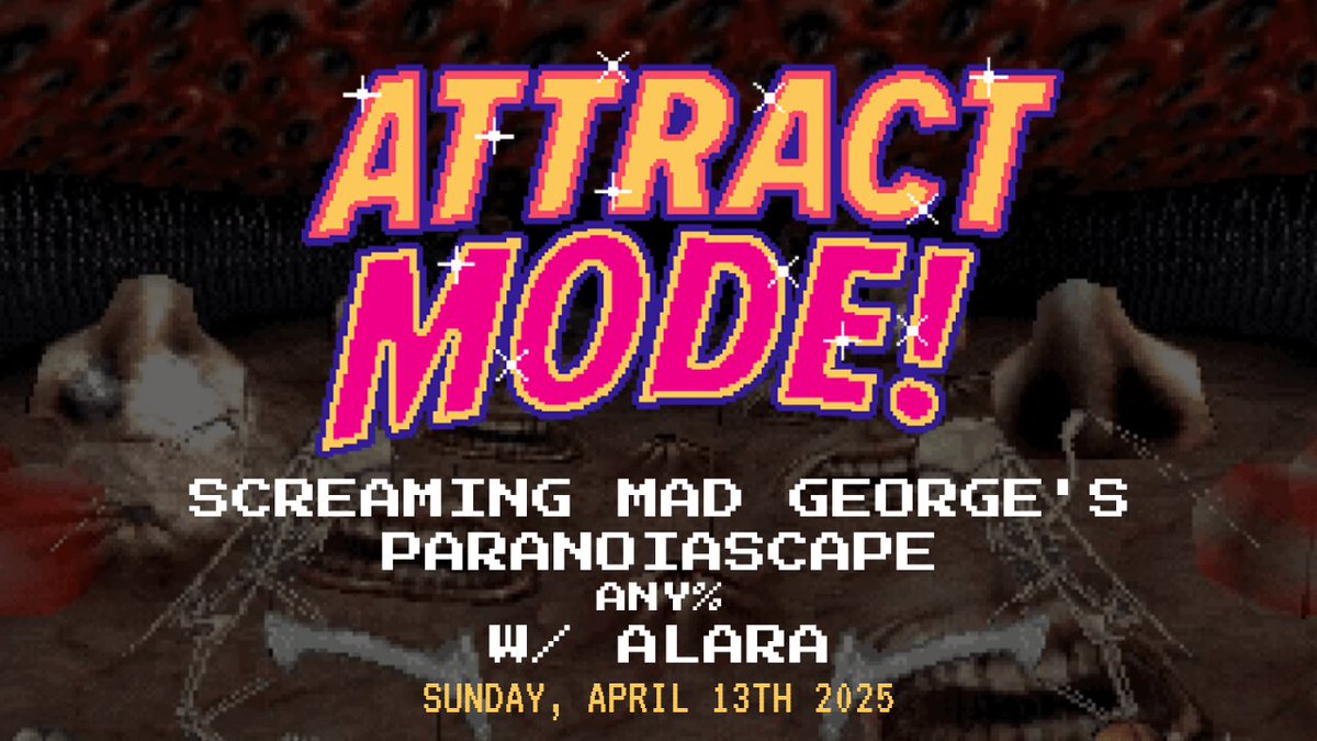ladyarcaders's tweet image. Previously on Attract Mode!, @AlaraCutie bravely jumped into the horrors of Screaming Mad George&apos;s #Paranoiascape, with an any% run! It was pure nightmare fuel in pinball form. enbyzee joined on comms, with @ClockwrkOphelia hosting!

youtu.be/rZpbfgKXbg8 🔥