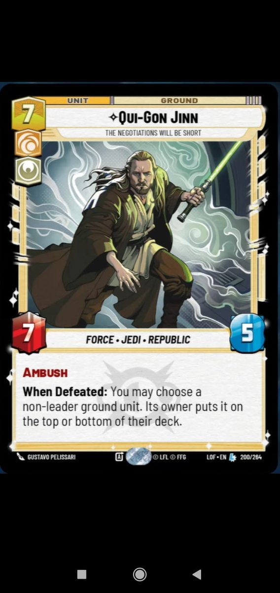 Finally, Qui-Gon is in SWU! #SWU #UnlimitedFFG #StarWarsUnlimited #StarWars