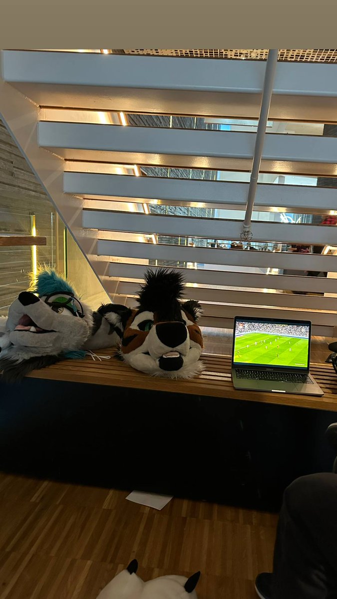 Please can we watch football under the main-staircase at NordicFuzzCon again? ☺️👉👈