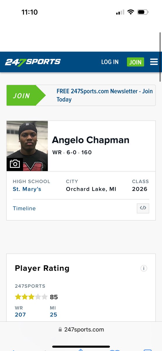 Angelo Chapman (@_achapman19) on Twitter photo Blessed to be ranked a 3โญ๏ธ on <a href="/247Sports/">247Sports</a>!
<a href="/coachdixon_OLSM/">Greg Dixon</a> <a href="/CoachJGonz/">Jermaine Gonzales</a> <a href="/AllenTrieu/">Allen Trieu</a> <a href="/ReggieWynns/">Rising Stars Scouting</a> <a href="/TheD_Zone/">The D Zone</a> <a href="/MIexposure/">Michigan exposure</a> Blessed to be ranked a 3โญ๏ธ on <a href="/247Sports/">247Sports</a>!
<a href="/coachdixon_OLSM/">Greg Dixon</a> <a href="/CoachJGonz/">Jermaine Gonzales</a> <a href="/AllenTrieu/">Allen Trieu</a> <a href="/ReggieWynns/">Rising Stars Scouting</a> <a href="/TheD_Zone/">The D Zone</a> <a href="/MIexposure/">Michigan exposure</a>