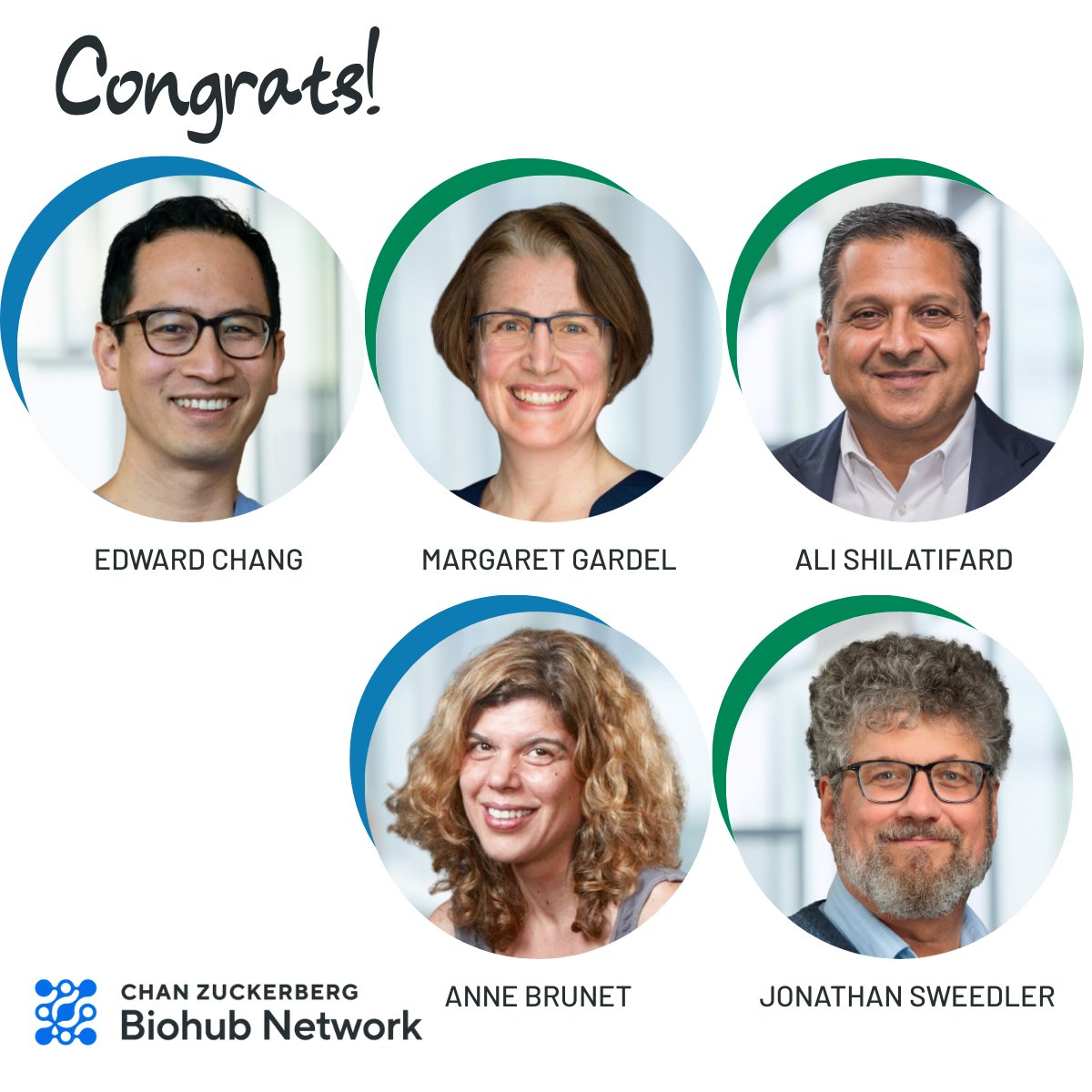Chan Zuckerberg Biohub Network (@czbiohub) on Twitter photo Thrilled that these distinguished #CZBiohubCHI & #CZBiohubSF Investigators have been recognized by <a href="/theNASciences/">National Academy of Sciences</a> & @AmericanAcad.
⭐ NAS: Edward Chang/UCSF, Margaret Gardel/UChicago, Ali Shilatifard/Northwestern
⭐ Academy: Anne Brunet/Stanford, Jonathan Sweedler/UIUC
🎉🎊🎉 Thrilled that these distinguished #CZBiohubCHI & #CZBiohubSF Investigators have been recognized by <a href="/theNASciences/">National Academy of Sciences</a> & @AmericanAcad.
⭐ NAS: Edward Chang/UCSF, Margaret Gardel/UChicago, Ali Shilatifard/Northwestern
⭐ Academy: Anne Brunet/Stanford, Jonathan Sweedler/UIUC
🎉🎊🎉