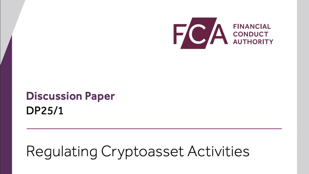 Digital Pound Foundation (@digitalpoundfdn) on Twitter photo It has been a busy week for cryptoasset regulation in the UK! ๐ฌ๐ง
On Tuesday 29th April we saw published the draft statutory instrument to bring cryptoassets (including stablecoins) into the UK financial services regulation
To follow, the <a href="/TheFCA/">Financial Conduct Authority</a> has today published a Discussion It has been a busy week for cryptoasset regulation in the UK! ๐ฌ๐ง
On Tuesday 29th April we saw published the draft statutory instrument to bring cryptoassets (including stablecoins) into the UK financial services regulation
To follow, the <a href="/TheFCA/">Financial Conduct Authority</a> has today published a Discussion