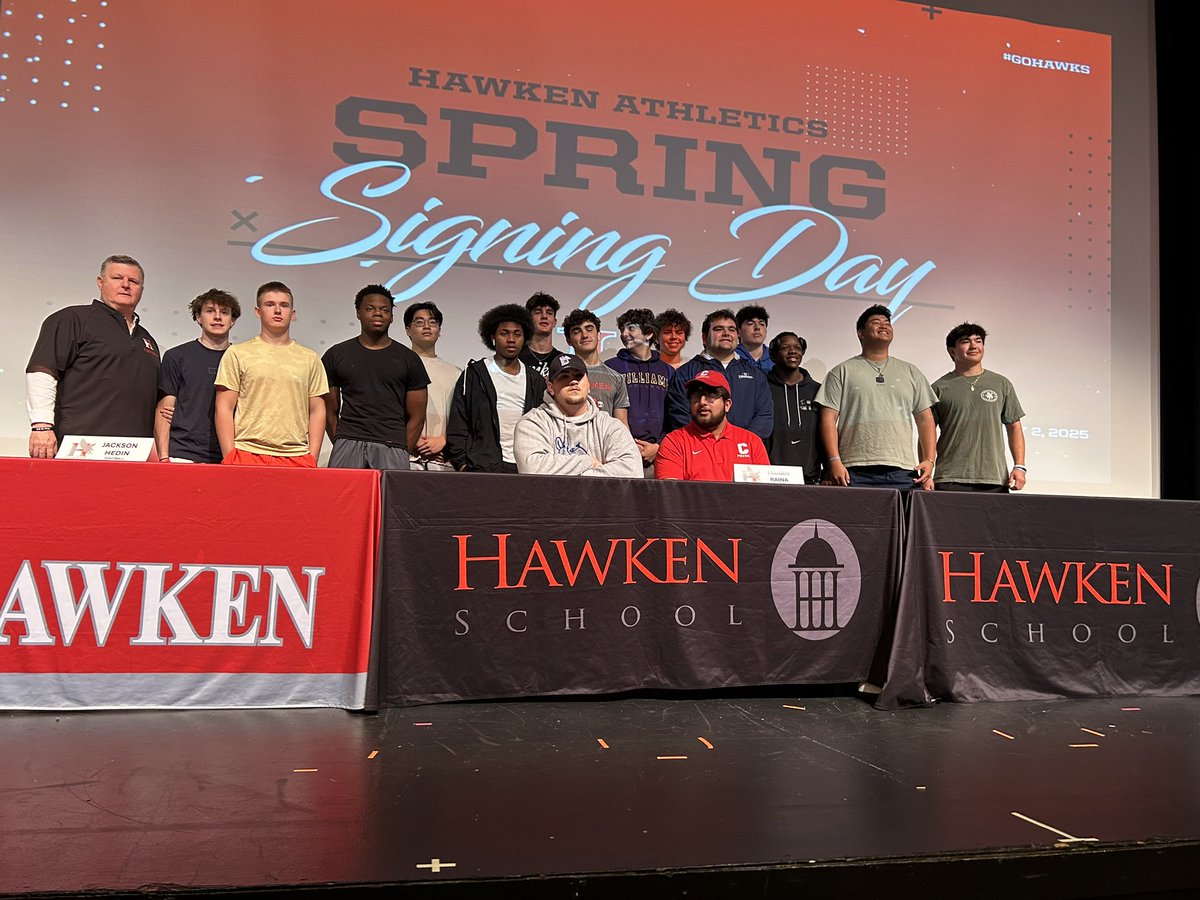 HawkenFootball (@hawkenfootball) on Twitter photo Scenes from Signing Day. Manan Raina - Cornell University. Jackson Hedin - Colby College. Congrats! Scenes from Signing Day. Manan Raina - Cornell University. Jackson Hedin - Colby College. Congrats!
