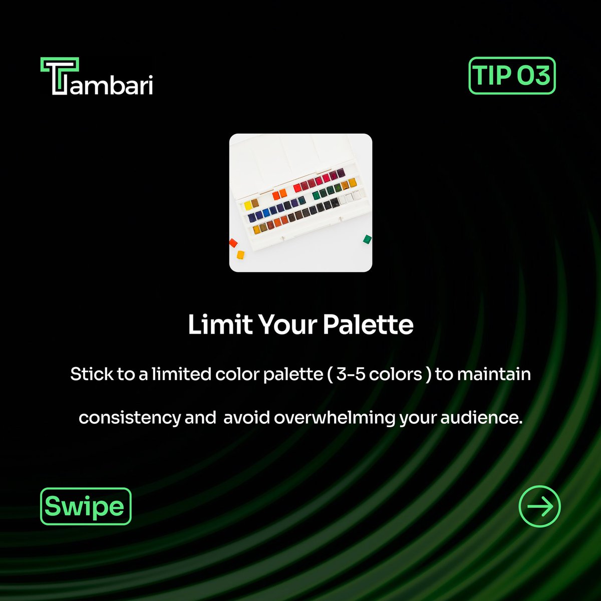 tambari_design's tweet image. Struggling to find the perfect colors for your brand? 

We’ve got you! Here are 5 expert tips to help you choose a color palette that speaks your brand’s truth. 

Swipe to unlock the secret to visually powerful branding! 

#Tambari #DesignThatDefines