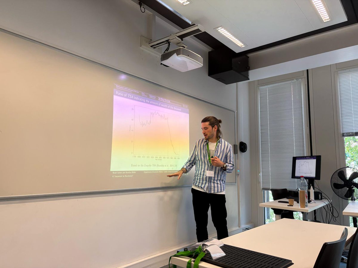 LSEEcHist's tweet image. Our department was delighted to take part in the first LSE PSE Joint Economic History Workshop in Paris! Faculty members Neil Cummins (@NJCummins) and Pamfili Antipa, and PhD students Andrés Irarrázaval, @flo_jfriedrich , and @NoahWSutter presented their research. #EconHistory