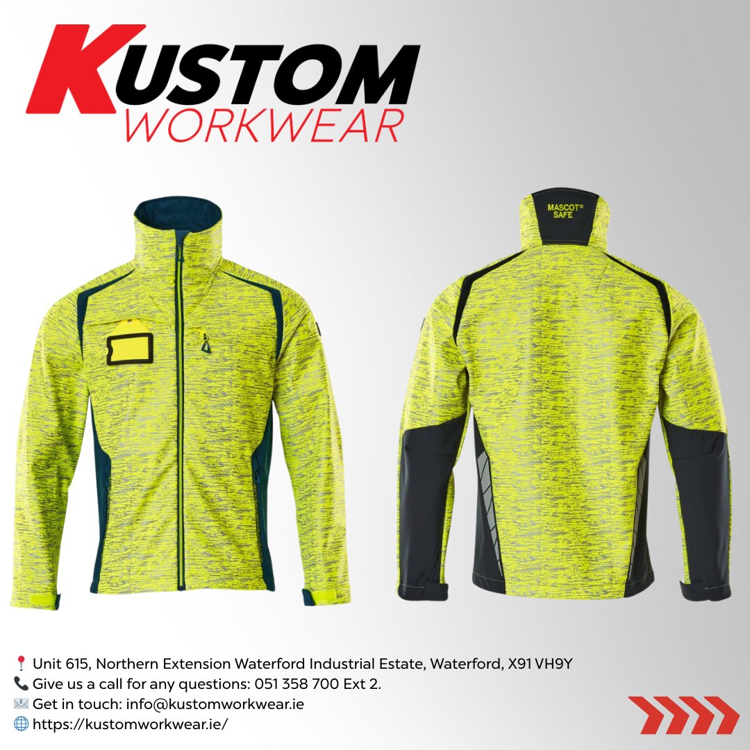 KustomWorkwear's tweet image. Kick off your week with gear that works as hard as you do! 💪 Today's #MondayMentions spotlights the @mascotworkwear Accelerate Safe Softshell Jacket in vibrant yellow &amp;amp; black! Stay visible, move comfortably, &amp;amp; get the job done. 👷
kustomworkwear.ie/products/masco…