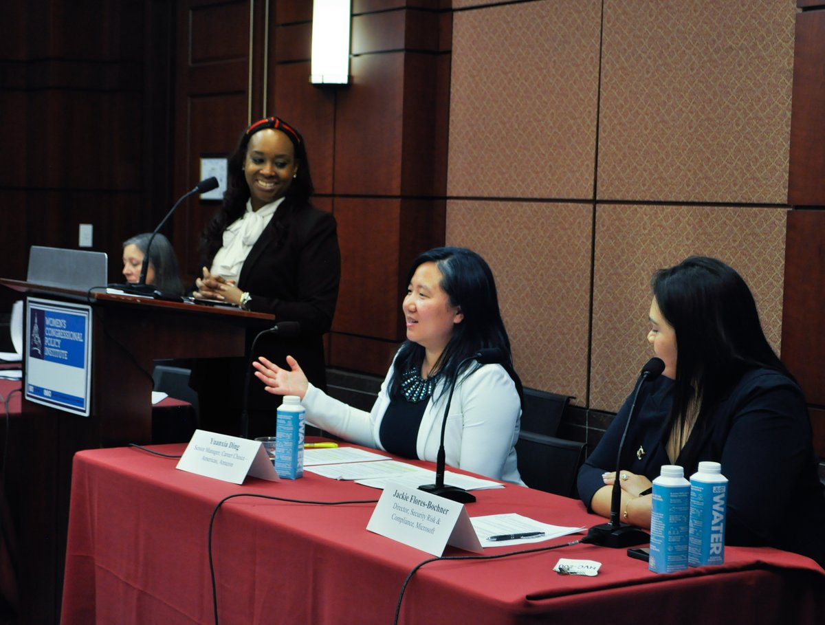 Amazon proudly sponsored <a href="/WCPInst/">Women's Congressional Policy Institute (WCPI)</a>'s "Women in Cybersecurity: Breaking the Barriers,” held in partnership with the Bipartisan Women’s Caucus.

We were thrilled to highlight Yuanxia Ding, Senior Manager of Amazon’s Career Choice program, who is leading efforts to expand access to