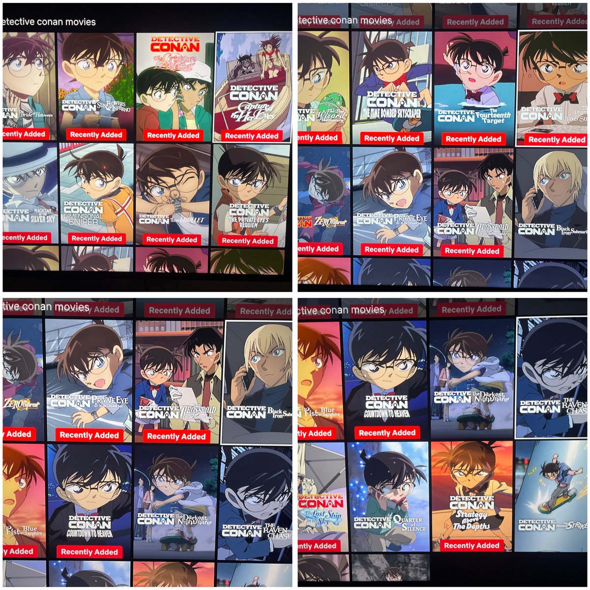 nickcheoleojhan's tweet image. OMYGODDDDD OMYGODDD OMYGODDDDDDD NASA NETFLIX NA DETECTIVE CONAN MOVIEEEES OMGGG 😭😭😭😭😭😭😭😭😭

istg mag cchange ang perception niyo sa detective conan pag napanuod niyo tong mga movies (hindi na siya paulit ulit na cases sa gaya sa tv bwhaha). kaya panuorin niyo naaaaa 😭