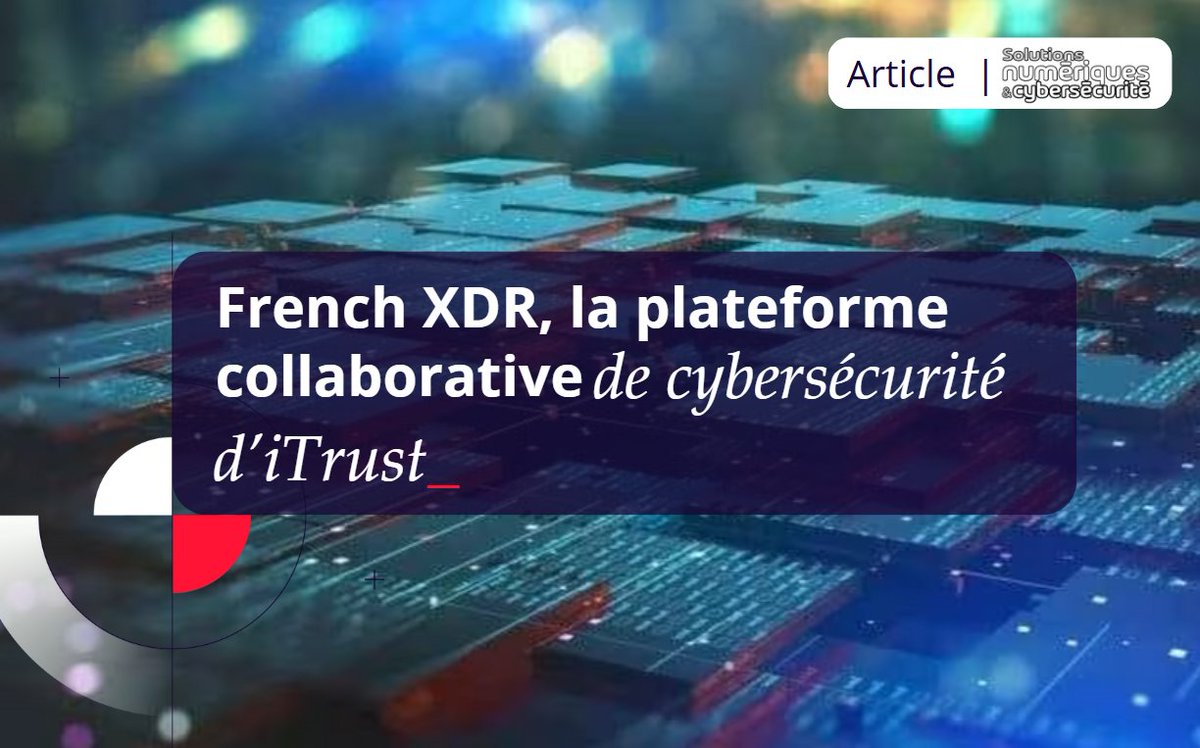 🇫🇷 <a href="/ITrust_CyberSec/">ITrust</a>  lance French XDR au #FIC2025 : une plateforme souveraine, collaborative et 100 % française.
🤝 Avec Gatewatcher, <a href="/Stormshield/">Stormshield</a> , Leviia, <a href="/Mindflow_io/">Mindflow</a> , <a href="/Secuserve/">SECUSERVE</a> , <a href="/wallixcom/">WALLIX</a>  &amp; <a href="/whaller_fr/">Whaller</a>.

Pour lire l'article complet : solutions-numeriques.com/french-xdr-itr…