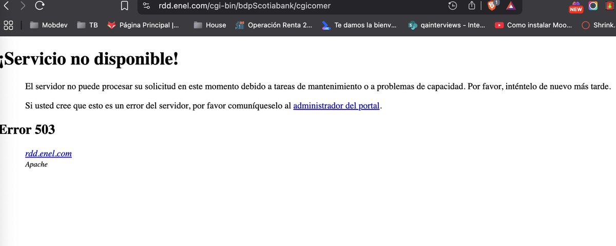 Blacksoulcl's tweet photo. @Enel_Informa_CL para variar la web con problemas en el proceso de pago https://t.co/s10R4VJuNh
