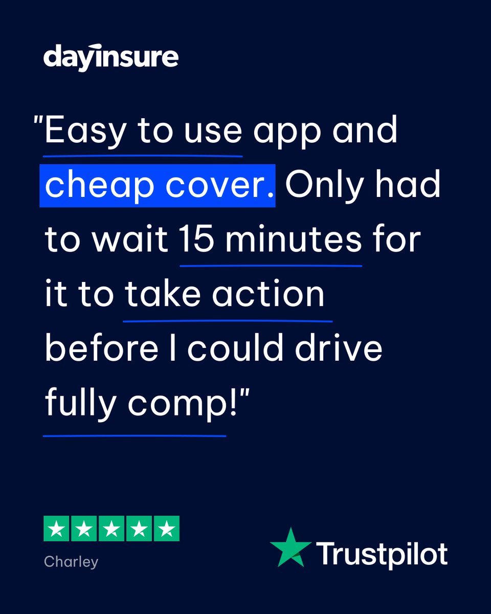Bank holiday plans? 🚙 ☀️

With our ‘easy to use’ app, you can be on the road in minutes 📲 Plus when you refer a friend using the link in our bio and they purchase a policy, you’ll both get a £5 gift voucher! 

Ready to hit the road? Get a quote today 🤩 my.day.insure/app