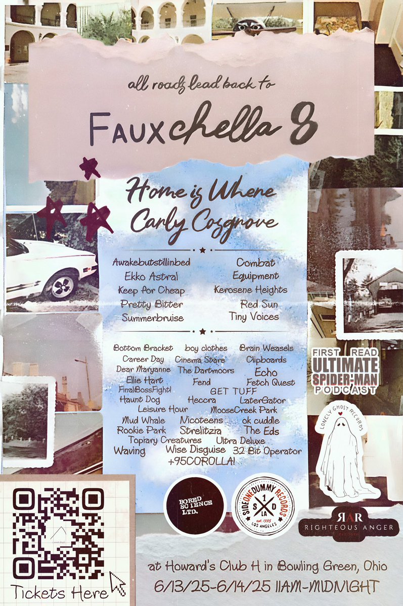 EmoEthie's tweet image. My summer plans. Running it back for tourfare 2 with @equipment_ohio. Then spending June with @Leisure_Hour_ on the way to Fauxchella where my band @FetchQuestChi is playing out first show. Then heading to XLNC with @starshollowia. Come to these shows say hi!