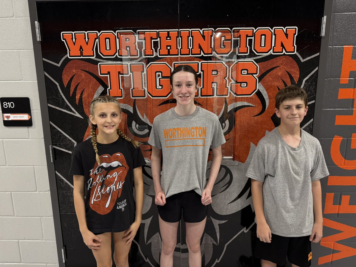 The <a href="/WorthingtonNISD/">Worthington Middle School - Northwest ISD</a> Tigers are getting better every day! Impressive growth in just 4 short weeks!

Excited for the last two!

S/O to our 🌟of the Week:
Wk3: Hayden, Brooklyn, Hudson
Wk4: Lux, Harper, Caden