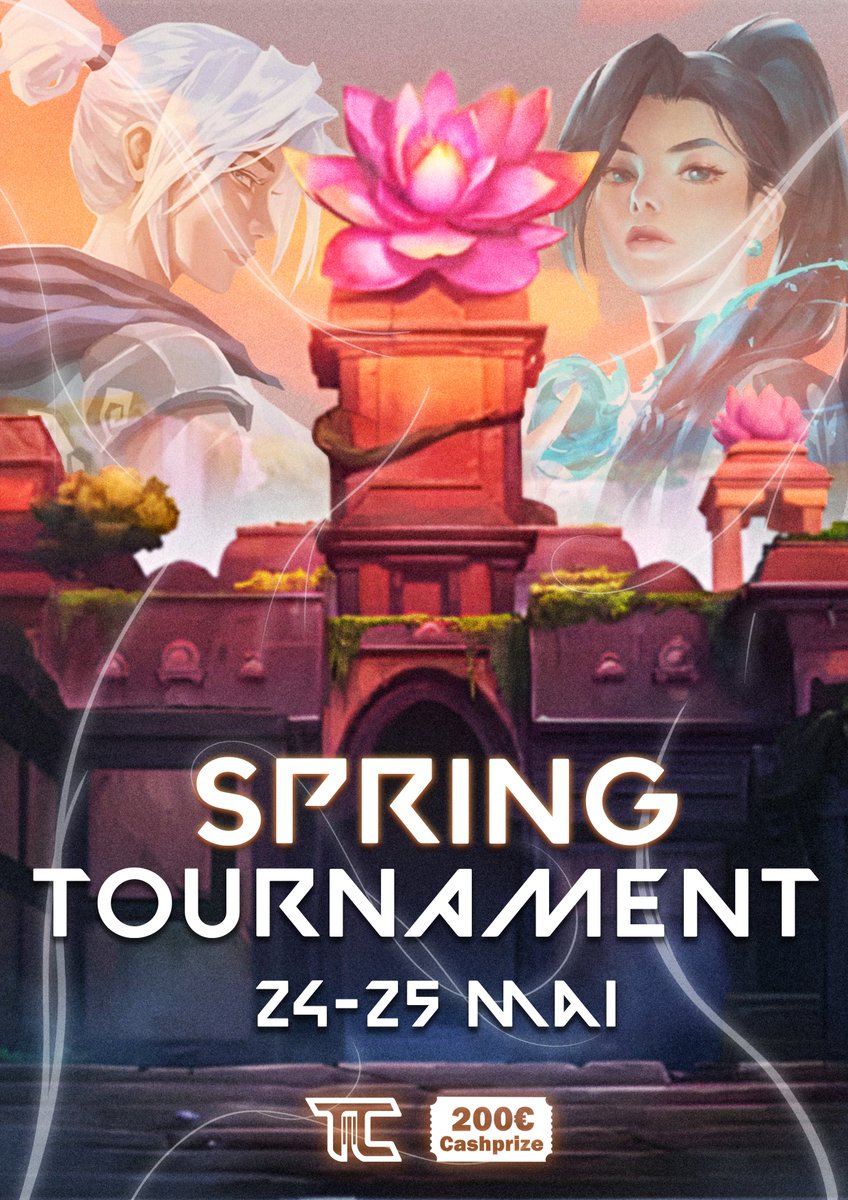 Wicaebeth (@wicaebeth_) on Twitter photo 🎯 SPRING TOURNAMENT – VALORANT 🎯
📅 24-25 mai 2025
Compétition réservée Ascendant+
💸 200€ Cash Prize
👥 5v5 – Groups + Winner/Loser Bracket
Inscriptions ouvertes ! Places LIMITÉES
➡️ Infos & inscription : discord
time2clutch.com/events
<a href="/Time2Clutch/">Time 2 Clutch</a>
#Valorant #Tournoi #Esport 🎯 SPRING TOURNAMENT – VALORANT 🎯
📅 24-25 mai 2025
Compétition réservée Ascendant+
💸 200€ Cash Prize
👥 5v5 – Groups + Winner/Loser Bracket
Inscriptions ouvertes ! Places LIMITÉES
➡️ Infos & inscription : discord
time2clutch.com/events
<a href="/Time2Clutch/">Time 2 Clutch</a>
#Valorant #Tournoi #Esport