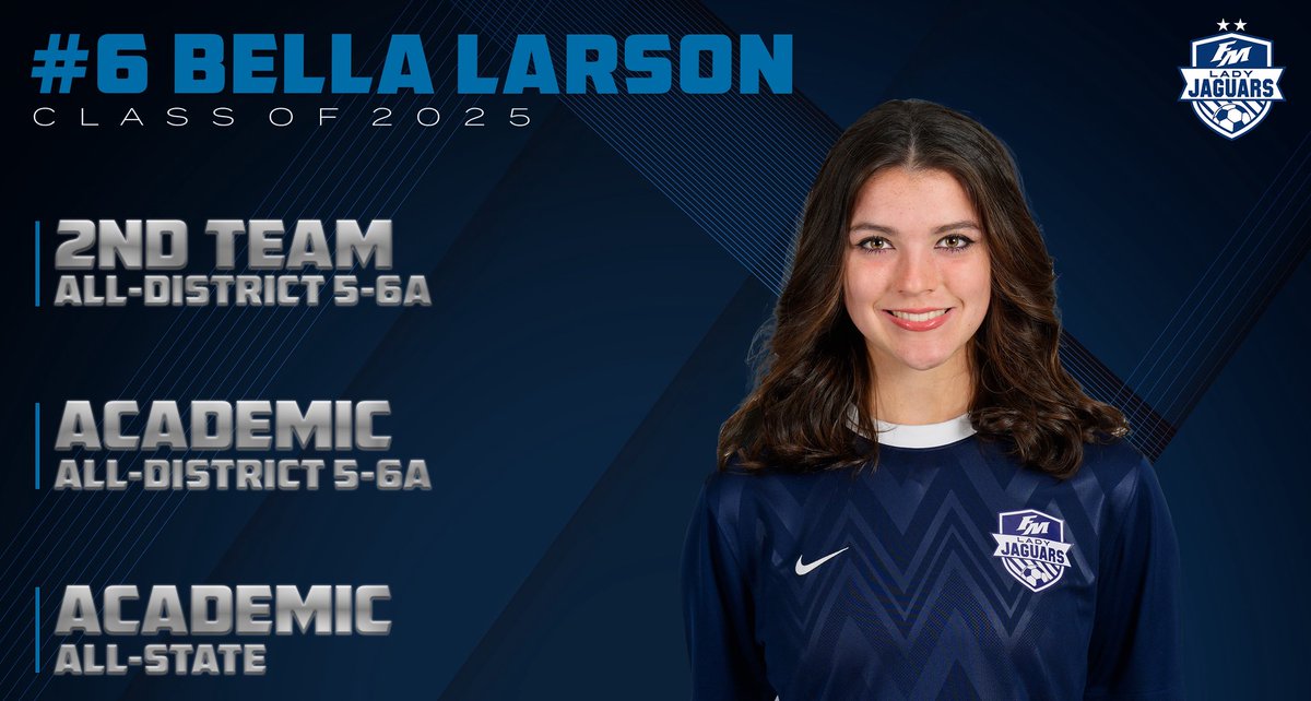 🏅 DISTRICT HONORS: BELLA LARSON

2nd Team All-District
Academic All-District
Academic All-State

Bella’s hard work and can-do attitude were key to our success this season—she’s a fierce competitor who consistently came through in the clutch when it mattered most!