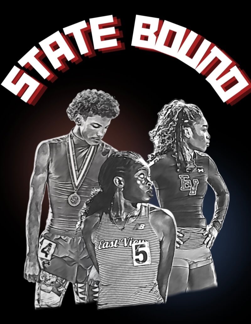 East View T&F (@evpattrack) on Twitter photo Three <a href="/EVPatTrack/">East View T&F</a> will be heading to the state meet today to compete! Wish luck to Xaiden (110H), Madison (100m), and Peace (400m) Three <a href="/EVPatTrack/">East View T&F</a> will be heading to the state meet today to compete! Wish luck to Xaiden (110H), Madison (100m), and Peace (400m)