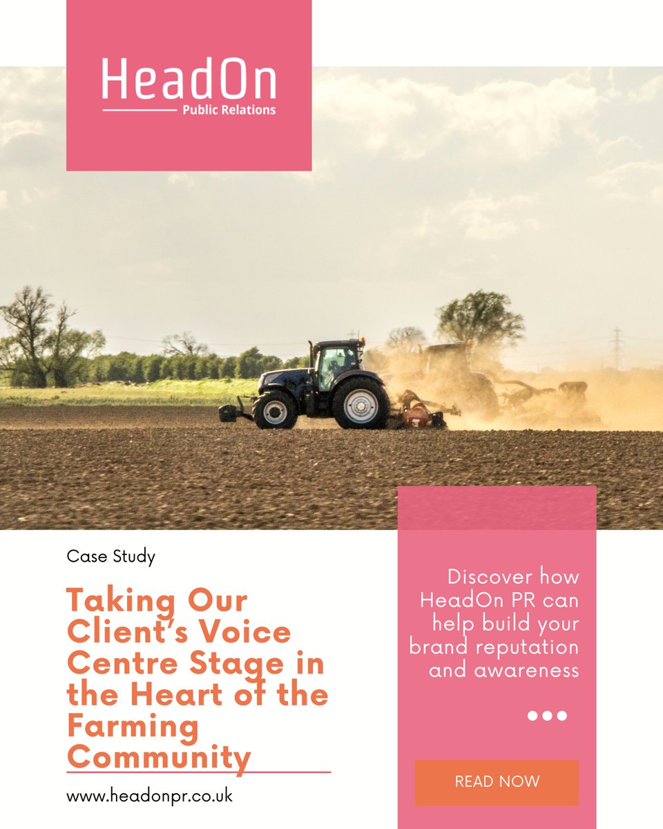 Revealing the impact of inheritance tax changes on UK #Farmers.🚜

If you'd like to learn more about how our campaign secured 29 pieces of #coverage in a matter of days across broadcast, read our latest case study here: headonpr.co.uk/case-studies/f… ⛓️‍💥