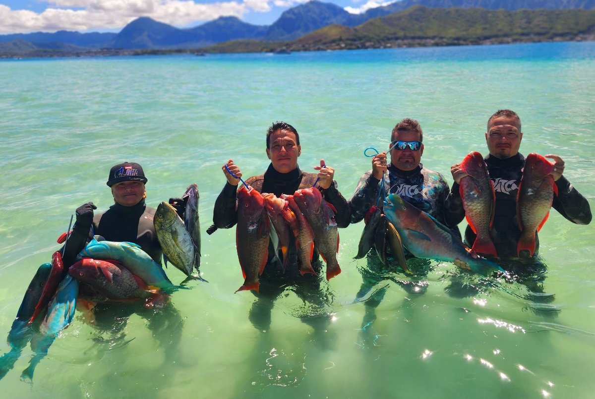 Building brotherhood—one catch at a time. 🐠
When the weather’s right, you’ll find Local 132, out of Honolulu, Hawaii, not just working together but diving.

“Once we hit the water, our stresses and worries fade away and we’re able to focus on one thing: spearfishing,” says Local