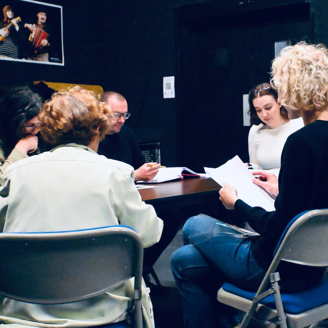 YorkTheatre's tweet image. Rehearsals for His Last Report have begun! 🎭

We love peeking behind the scenes - there’s nothing quite like the magic of our community productions.💛

🎟️ Don’t miss this: ow.ly/TB9T50VLSVI

📸Lou Temple and John Shepherdson