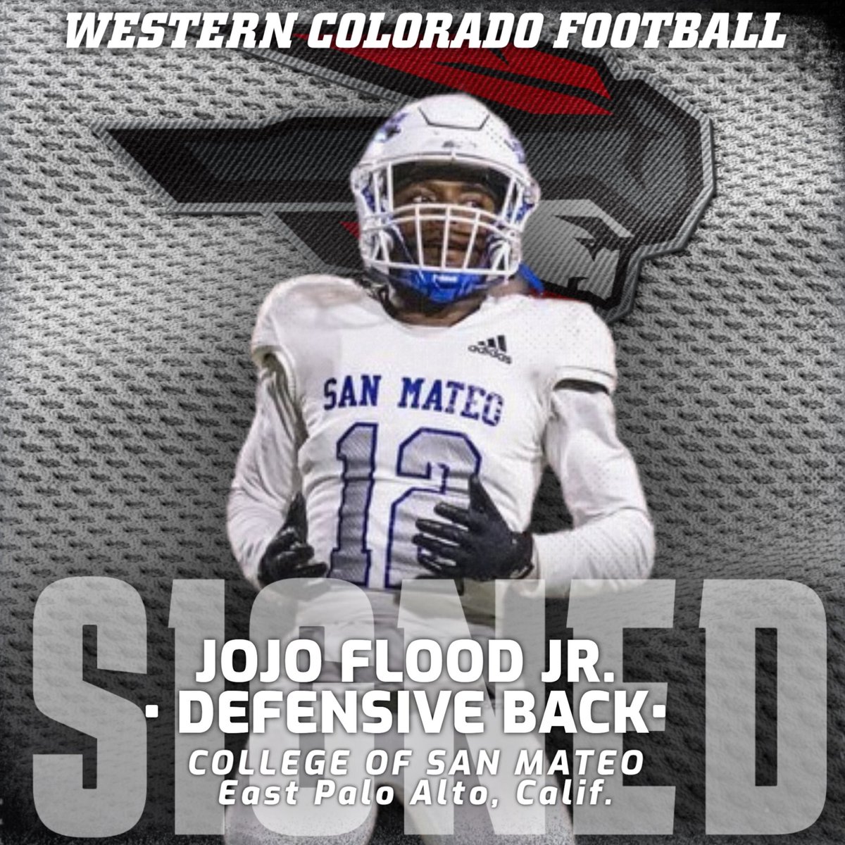 Western Colorado Football (@mountaineerfb) on Twitter photo Welcome to the Mountaineer family Jojo! #MountUp #ThinAirCrew <a href="/jojoflood12/">Jojo Flood(All-American DB)</a> Welcome to the Mountaineer family Jojo! #MountUp #ThinAirCrew <a href="/jojoflood12/">Jojo Flood(All-American DB)</a>
