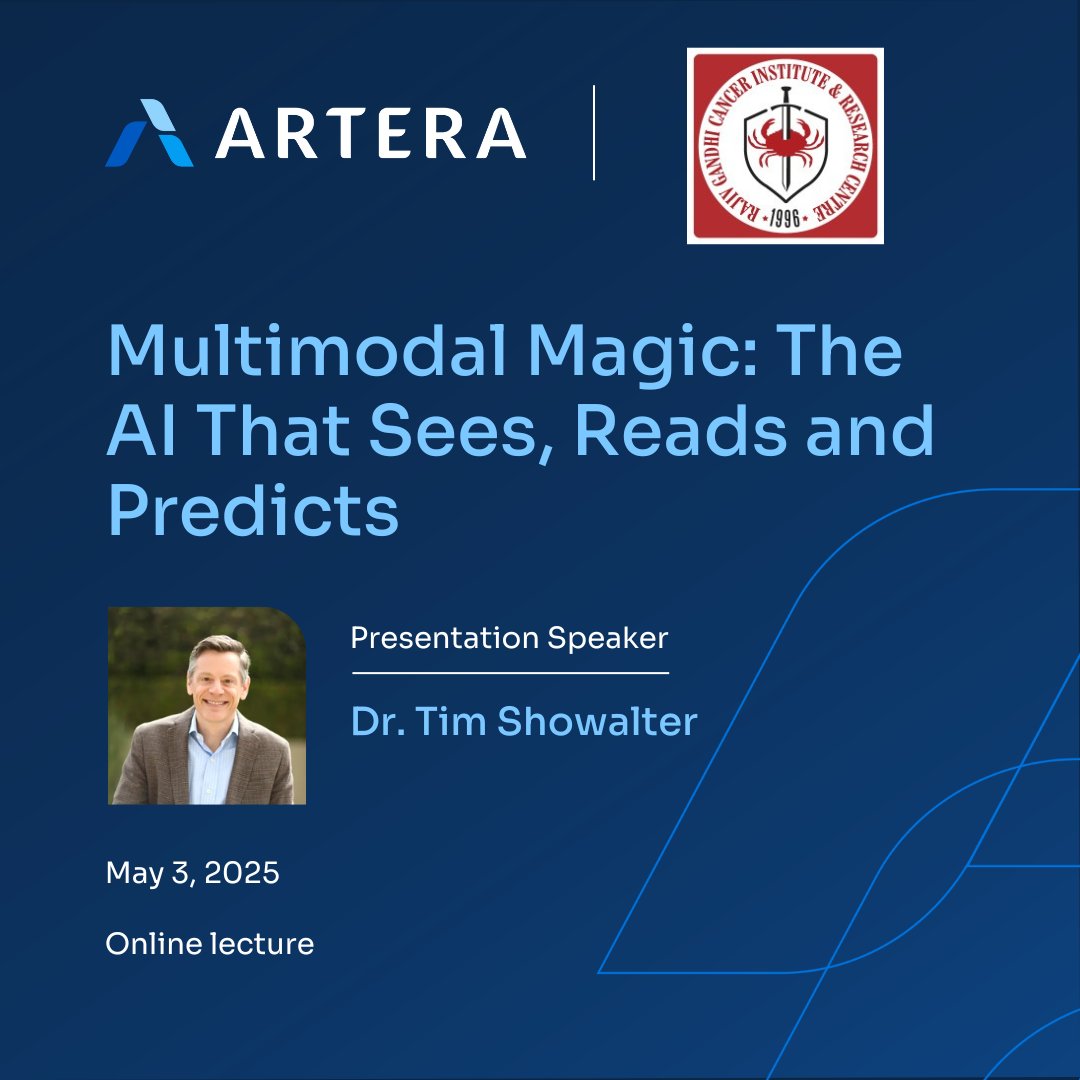 Excited to share that Dr. Tim Showalter will speak at #OncologyConundrums 3.0 on May 3!

His talk, “Multimodal Magic: The AI That Sees, Reads and Predicts,” will highlight the power of ArteraAI in radiation oncology.

🕐 12:25 PM Vienna | 3:55 PM IST

#ArteraAI #RadiationOncology