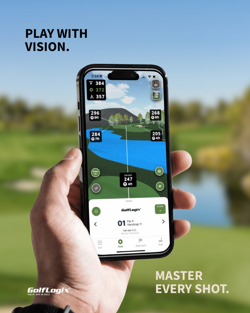 GolfLogix tweet media