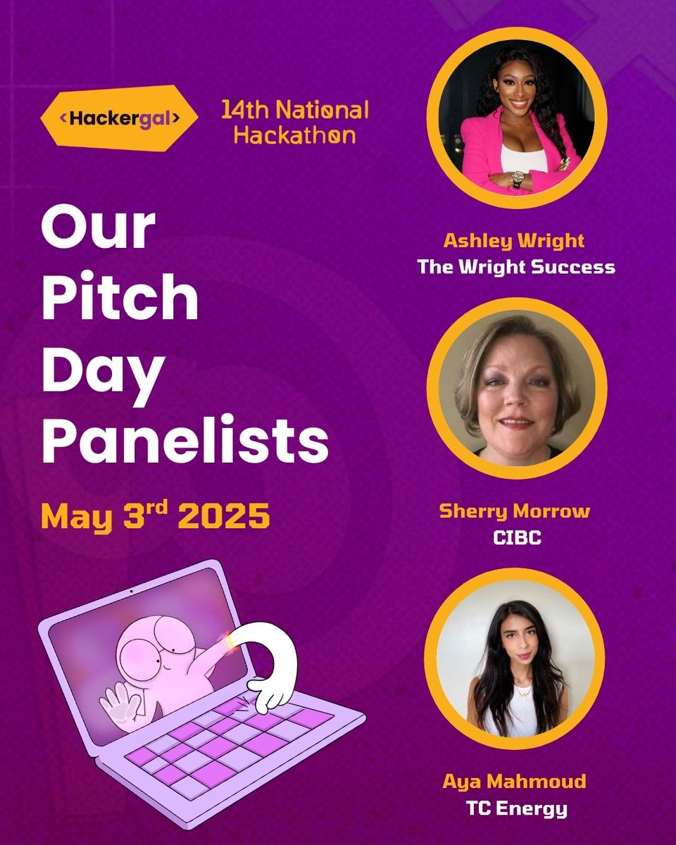 Pitch Day is almost here! 🎤💡

Hackergals have the chance to present their Hackathon projects to a panel of industry tech leaders—an exciting opportunity to share their ideas, creativity, and code with the world!

#HackergalHackathon #HackTheBiasinAI #IAmAHackergal