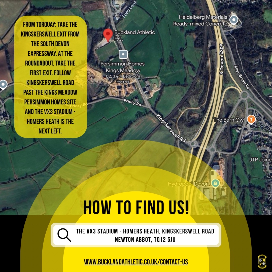 Torquay United FC (@tufc1899) on Twitter photo πΊ Unable to be at Plainmoor on Saturday?
Here's the next best thing! π
Why not head to Homers Heath, home of TUFC's near neighbours and club partners, <a href="/OfficalBAFC/">Buckland Athletic</a>!
π FREE Entry!
π 5β£ BIG screens!
π Bar open from MIDDAY, with hot & cold refreshments available
#tufc πΊ Unable to be at Plainmoor on Saturday?
Here's the next best thing! π
Why not head to Homers Heath, home of TUFC's near neighbours and club partners, <a href="/OfficalBAFC/">Buckland Athletic</a>!
π FREE Entry!
π 5β£ BIG screens!
π Bar open from MIDDAY, with hot & cold refreshments available
#tufc