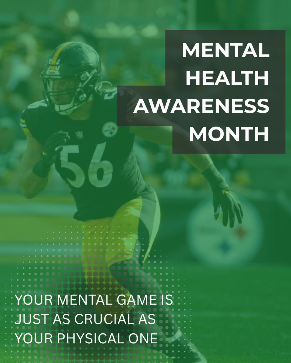 Alex Highsmith Family Foundation (@ahighsmithff) on Twitter photo Mental health is just as important as physical health. Student-athletes, remember:
🏈 Taking a break ≠ weakness
🏀 Asking for help = strength
⚽ Your mental game matters!
YOU ARE MORE THAN YOUR SPORT. #MentalHealthMatters #TeamHighsmith Mental health is just as important as physical health. Student-athletes, remember:
🏈 Taking a break ≠ weakness
🏀 Asking for help = strength
⚽ Your mental game matters!
YOU ARE MORE THAN YOUR SPORT. #MentalHealthMatters #TeamHighsmith