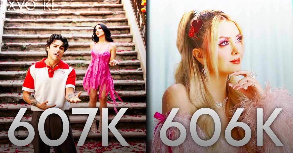 TXVO_KL's tweet photo. —Con 16hrs de conteo
—“MAMÁ” (607K) supera a “PILATES” (606K), es por el momento el 6to debut más alto por una Mexicana en Youtube este año. 🇲🇽 https://t.co/HVjO8R1V5g