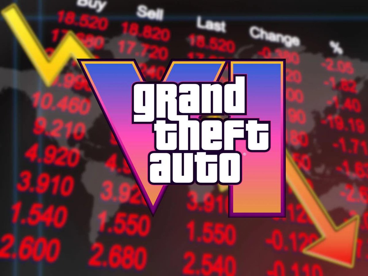 MauTechGamer's tweet photo. 💥 El retraso de Grand Theft Auto VI hasta mayo de 2026 ha sacudido el mercado:

📉 Las acciones de Take-Two Interactive cayeron un 10% tras el anuncio.

💰 Se estima una pérdida de $4,000 millones en valor bursátil.

🗓️ El lanzamiento se pospone fuera del año fiscal 2026 de la compañía.

Rockstar Games busca garantizar la calidad del juego, pero el impacto financiero es inmediato. 

¿Cómo afectará este retraso a la industria del gaming?