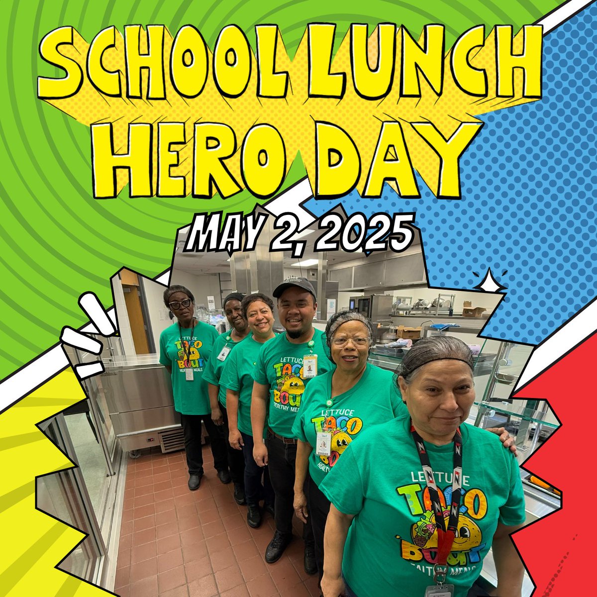 Celebrating School Lunch Hero Day🍎

Thank you to our amazing cafeteria staff for keeping our students nourished with care and smiles! 

<a href="/AliefISD/">Alief ISD</a> 
<a href="/marlomolinaro/">Dr. Marlo Molinaro</a>  
#WeAreAlief
#boonebears
#AliefProud