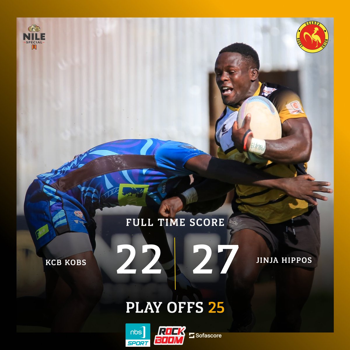 Uganda Rugby Premiership (@rugbypremierug) on Twitter photo <a href="/HipposRugby/">Jinja Hippos Rugby Club</a> charge into the final! π¦π·
#UgandaRugby #NileSpecialRugby #RugbyPremiershipUG #EnergizeyourGame <a href="/HipposRugby/">Jinja Hippos Rugby Club</a> charge into the final! π¦π·
#UgandaRugby #NileSpecialRugby #RugbyPremiershipUG #EnergizeyourGame