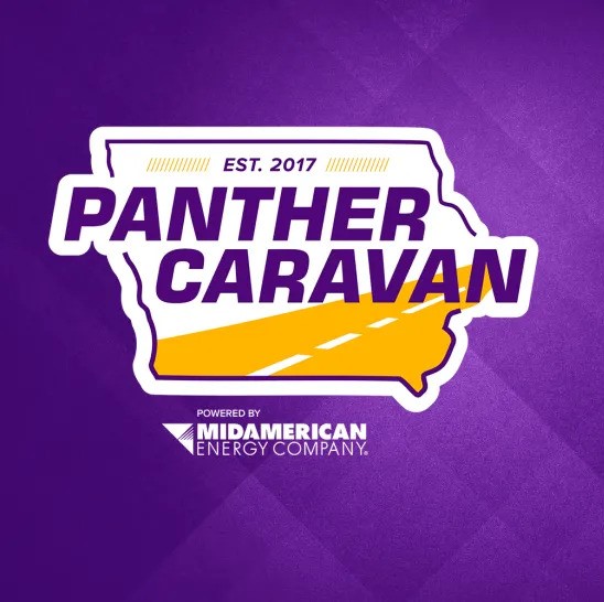 Join us May 13-15 as we visit cities across Iowa!

Meet UNI coaches and athletics staff. Enjoy food, giveaways and games while connecting with fellow UNI fans &amp; alumni to celebrate all things purple and gold!

For more information visit⤵️ 
bit.ly/3KhrYl8

#EverLoyal