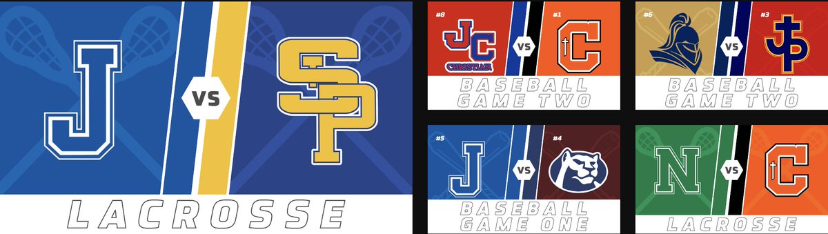 Exciting lineup live streaming on VSN today!!!
2 State Semifinal Lacrosse matches
3 State Quarterfinal Baseball games

<a href="/LHSLL/">LHSLL</a> Semis:
4:00pm No.4 St. Paul's vs No.1 Jesuit
7:00pm No.3 Newman vs No.2 Catholic
varsitysportsnow.com/louisiana-high…

LHSAA Baseball State Quarterfinals
5:00pm D1