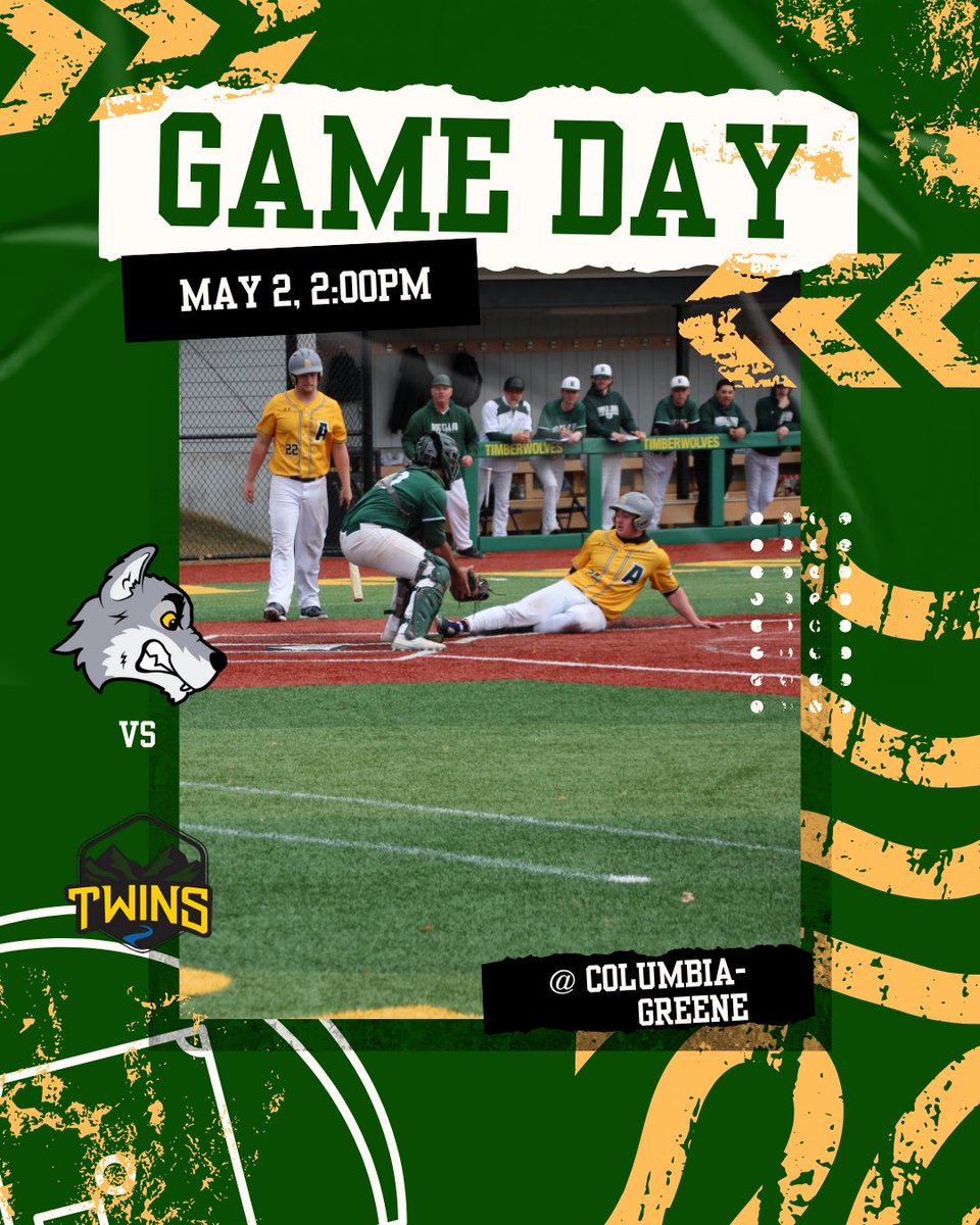 SUNY ADK Athletics (@sunyadk_sports) on Twitter photo Adirondack Baseball is on the road for a big <a href="/NJCAAReg3/">NJCAA REGION 3</a> double header against Columbia-Greene CC starting at 2:00!
#GoWolves Adirondack Baseball is on the road for a big <a href="/NJCAAReg3/">NJCAA REGION 3</a> double header against Columbia-Greene CC starting at 2:00!
#GoWolves