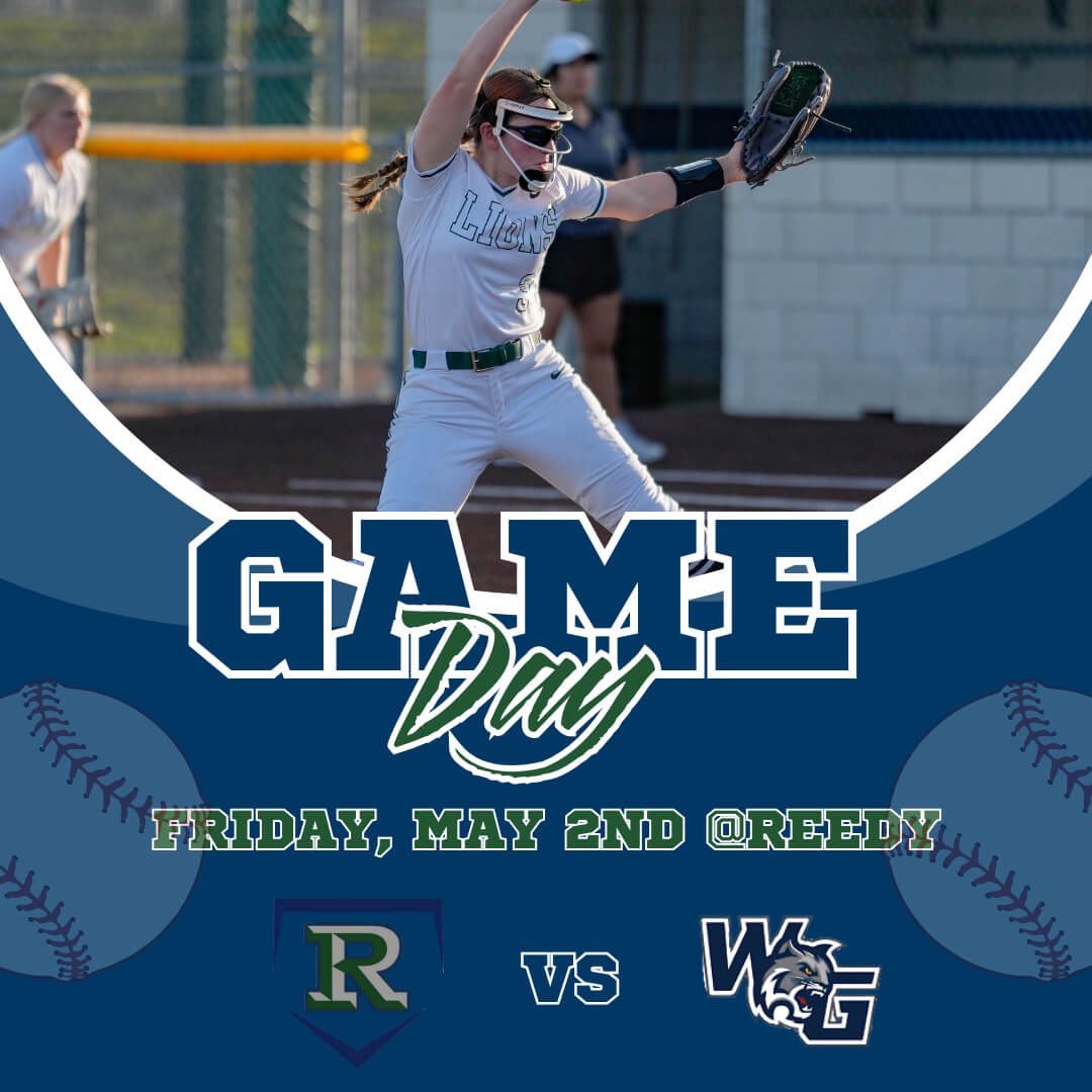 🥎Game Day 🥎
📍Reedy High School
🆚 Walnut Grove
📆 Friday, May 2
⏰ 6:30